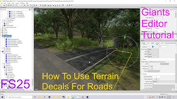 Giants Editor Tutorial | How To Use The Terrain Decal System For Roads | FS25 Step 20