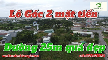 Đất Long Điền 2 mặt tiền đường 25m, gần vòng xoay cao tốc giá rẻ