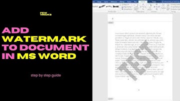 How to Add Watermark to Microsoft Word Documents [Step-by-Step Guide] 2024