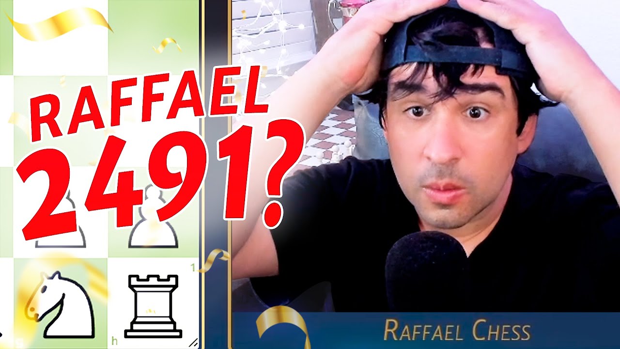 CHEGUEI em um RATING INACREDITÁVEL - Raffael Chess Jogando Blitz 