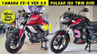 2021 Bajaj Pulsar 150 Twin Disk Vs Yamaha FZ-S V3|Full Comparison|Which One Is Best