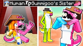 From HUMAN to GUMMIGOO'S SISTER in Minecraft!? screenshot 4