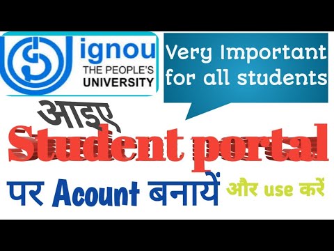 How to create and use account in ignou student portal?|| Ignou student portal full details||