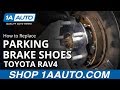 How to Replace Parking Brake Shoes 2005-16 Toyota RAV4