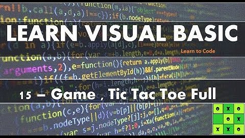 Learn Visual Basic :  Tic Tac Toe game in vb.net