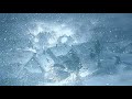 Intensive blizzard  howling violent winter winds with extremely cold weather  nature sound effects