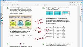 6Sınıf 2022 Bursluluk Sınavı Matematik Soruları Çözümü