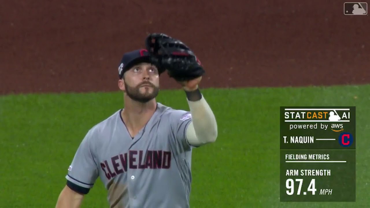 Statcast  Naquin's 97 4 mph throw