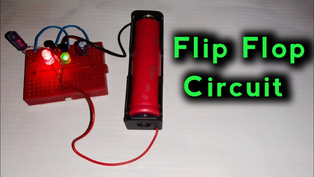 Flip Flop Circuit using Transistor BC547 | imtiaztech - YouTube