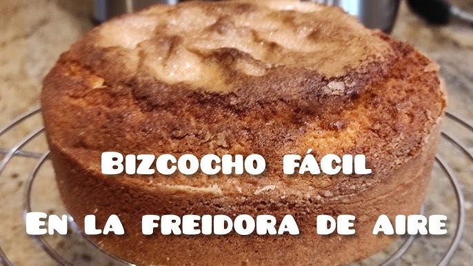 BIZCOCHO EN FREIDORA DE AIRE  Queda perfecto ✓ Receta fácil 