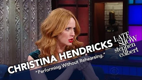 Christina Hendricks Went Numb Before Singing With ...
