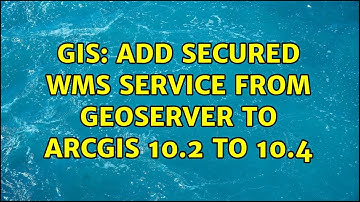 GIS: Add secured WMS service from Geoserver to ArcGIS 10.2 to 10.4 (2 Solutions!!)