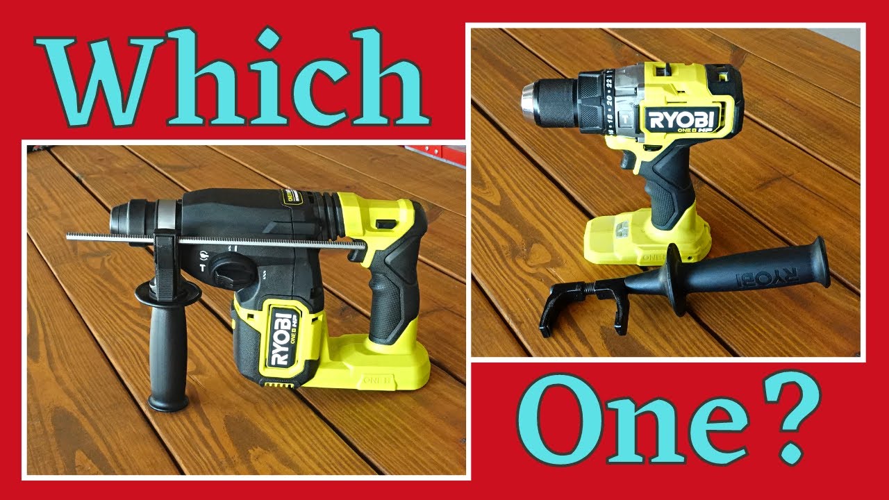 Ryobi 18V ONE+ Rotary and Hammer Drill Comparison || How Are They ...