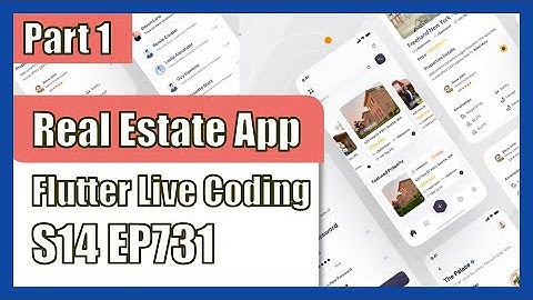 [Flutter] Flutter Live Coding EP731 (Real Estate App Part 1)