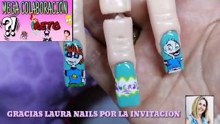 Uñas de los rugrats + mega colaborativo de Laura nails