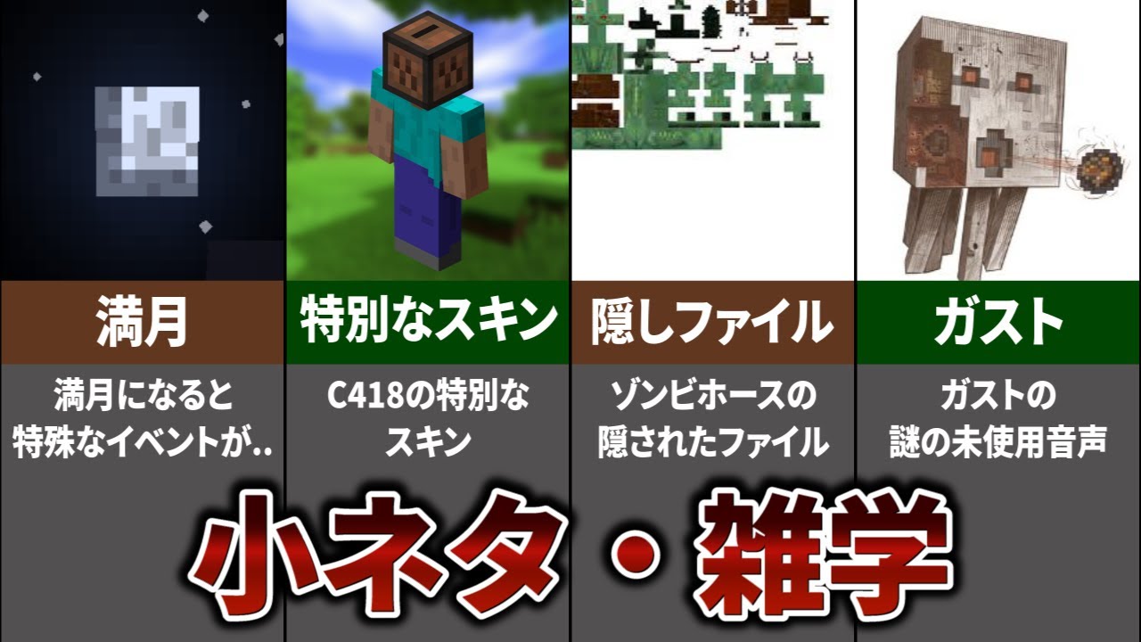 マインクラフト 小ネタ 雑学13選 Youtube