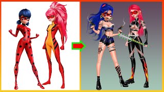 Lady Dragon And Ladybug Transformation Bad Girl - Miraculous Cartoon 2022