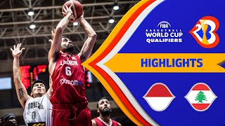 Indonesia - Lebanon | Highlights - #FIBAWC 2023 Qualifiers