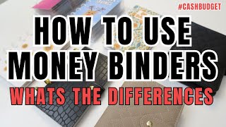 HOW TO CASH STUFF | WHATS THE DIFFERENCE IN DIFFERENT CASH BINDERS | CASH BUDGETING 101 | JORDAN B
