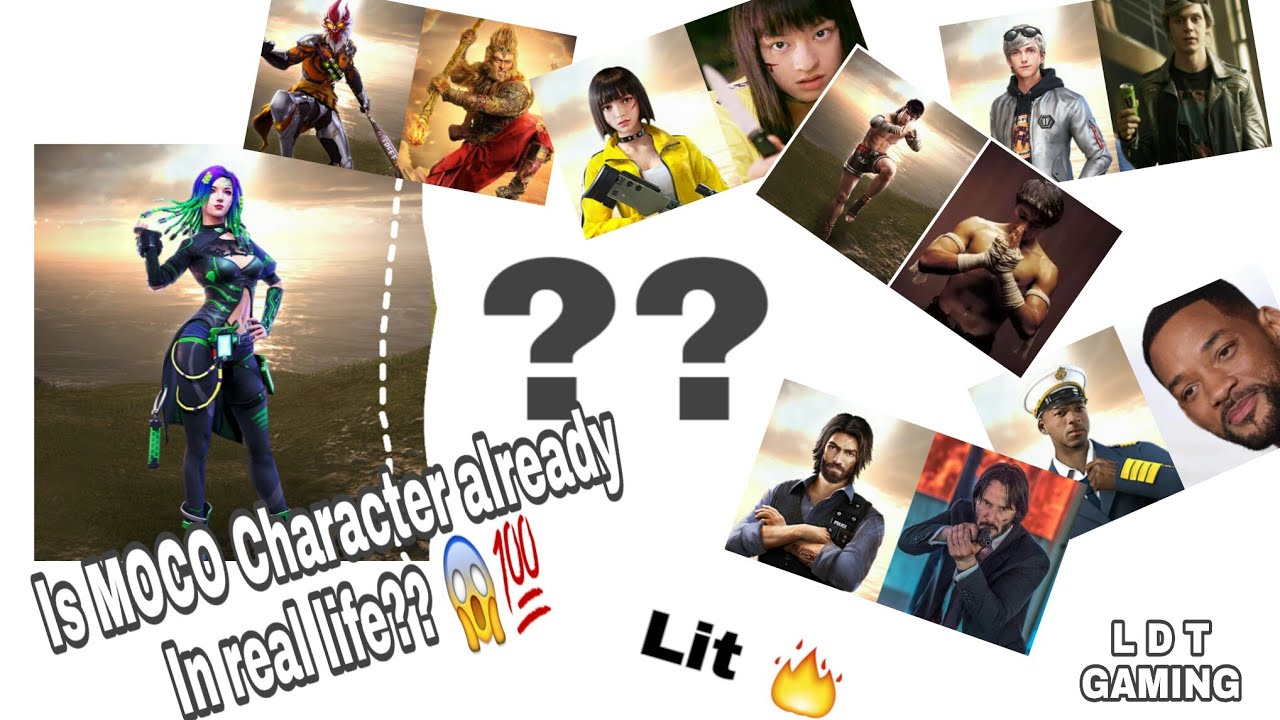 Moco character in Real life??  others character in real life!!