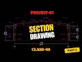 autocad section drawing bangla (Part-02) | AutoCAD Bangla Tutorial