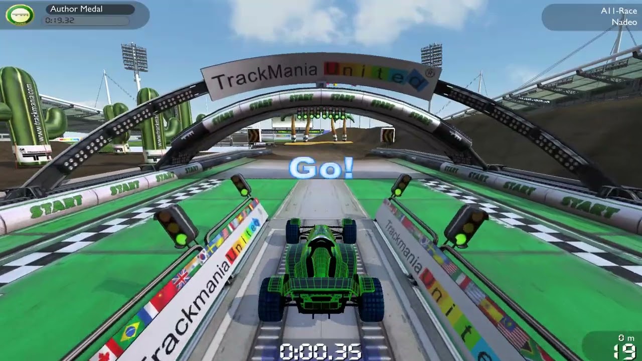 Trackmania Nations Forever - All Nadeo Medals on White Tracks
