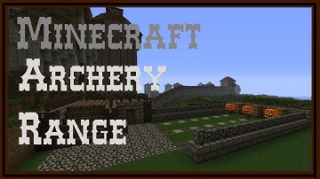 Minecraft archery range build tutorial
