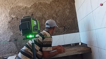 I bought a laser level because it has become essential in installing ceramic and marble tiles