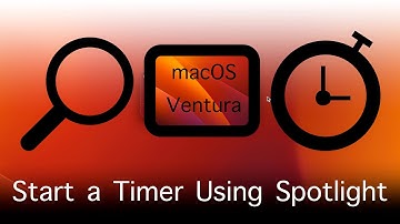 How To Start a Timer Using Spotlight in macOS 13 Ventura