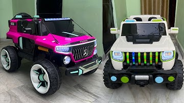 RC Mercedes Car Vs 4x4 RC Jeep Unboxing & Testing | Remote Control Ride On Car | Shamshad Maker🔥🔥