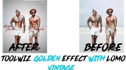 Toolwiz New Golden Effect With Lomo Vintage || By Taimoor Mirza