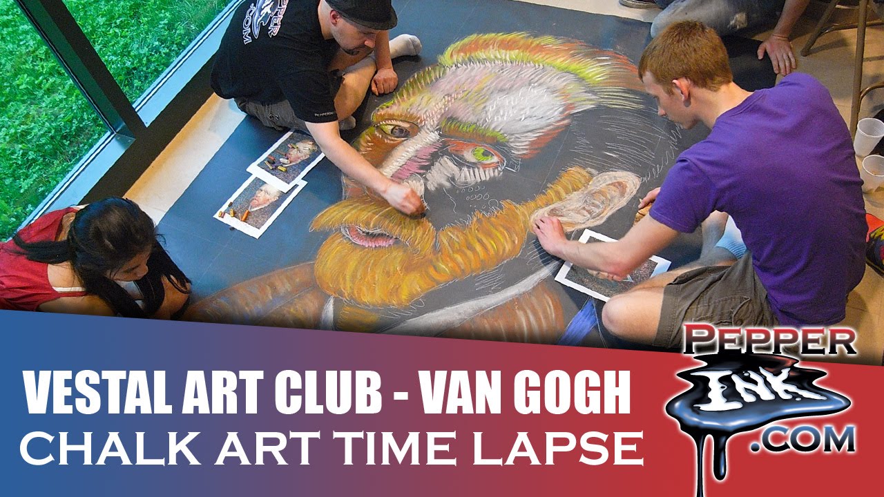 Vestal Art Club Chalk Mural Time Lapse