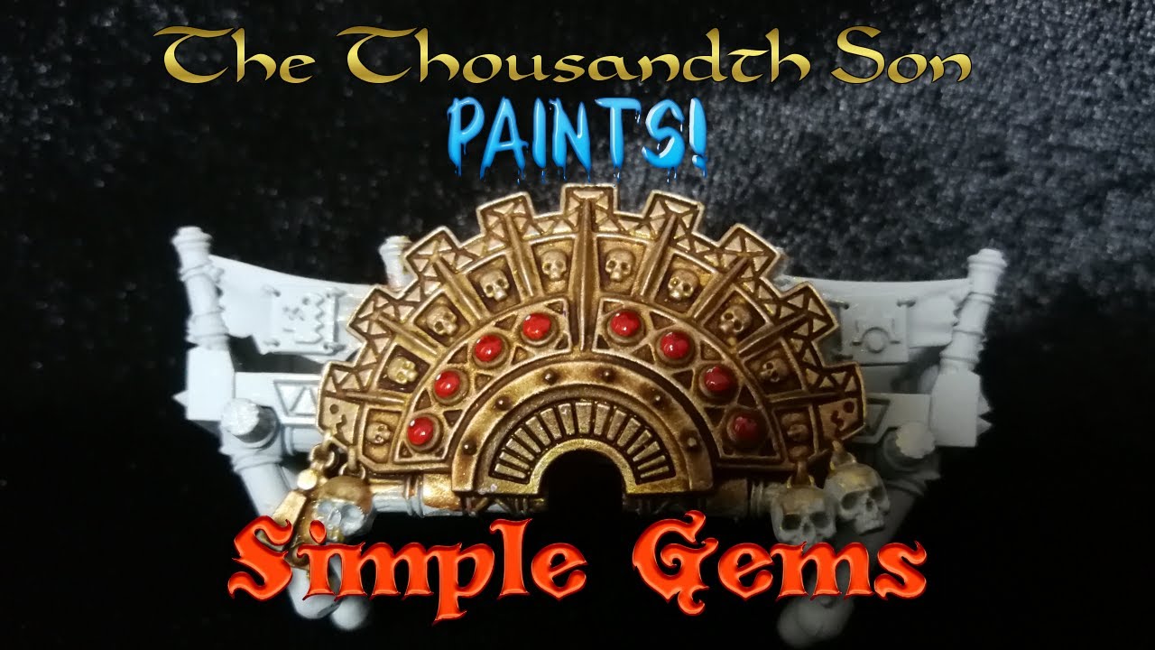 Warhammer painting tutorial Simple Gems YouTube