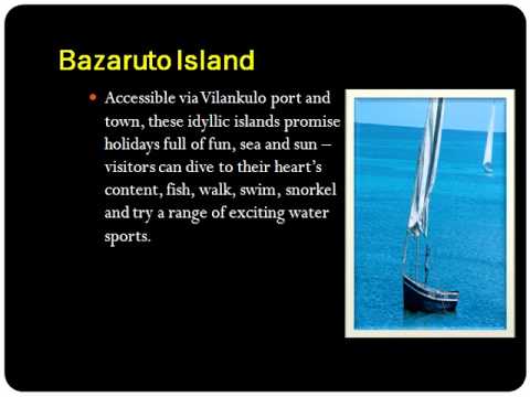 Bazaruto Archipelago , Enjoy vacation in the particular