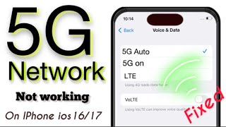 How to fix 5G network not working on iPhone in iOS 16.