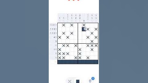 Nonogram gameplay level 9