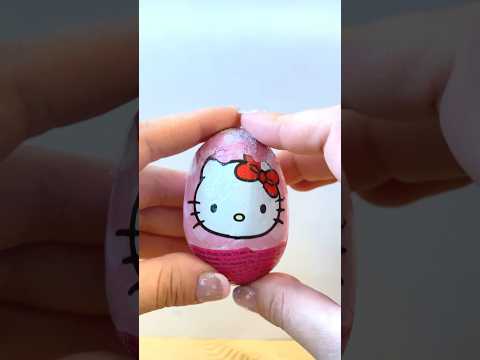 [ASMR] UNBOXING KINDER SURPRISE🥚🌸HELLO KITTY💖🍭🖍️🖼️🎀 #asmr #hellokitty #shorts #toriaasmr