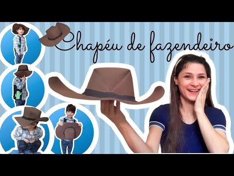 Vídeo: Como Fazer Um Chapéu De Cowboy