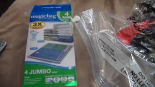 Magicbag Vacuum Jumbo Bags Product Review  Great For Packing