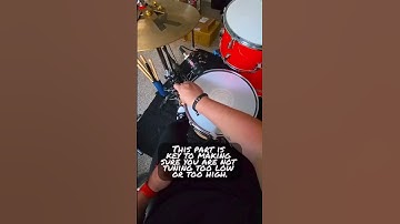 How do you get this kind of #snare #drum sound? #shorts #short #drums #sound #tune #tuning #iconic