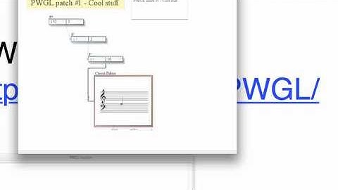 PWGL tutorial #1: Introduction