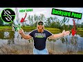 Fishing My BACKYARD Pond for the FIRST TIME w/ New GOOGAN Rods