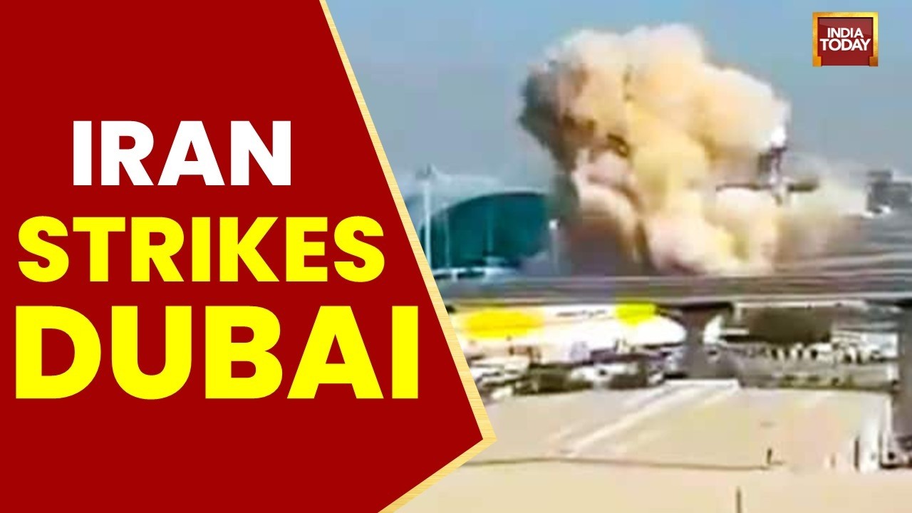 Iran Strikes Dubai Marina Tower, Airport; One Killed After Missile Debris Hits Vehicle