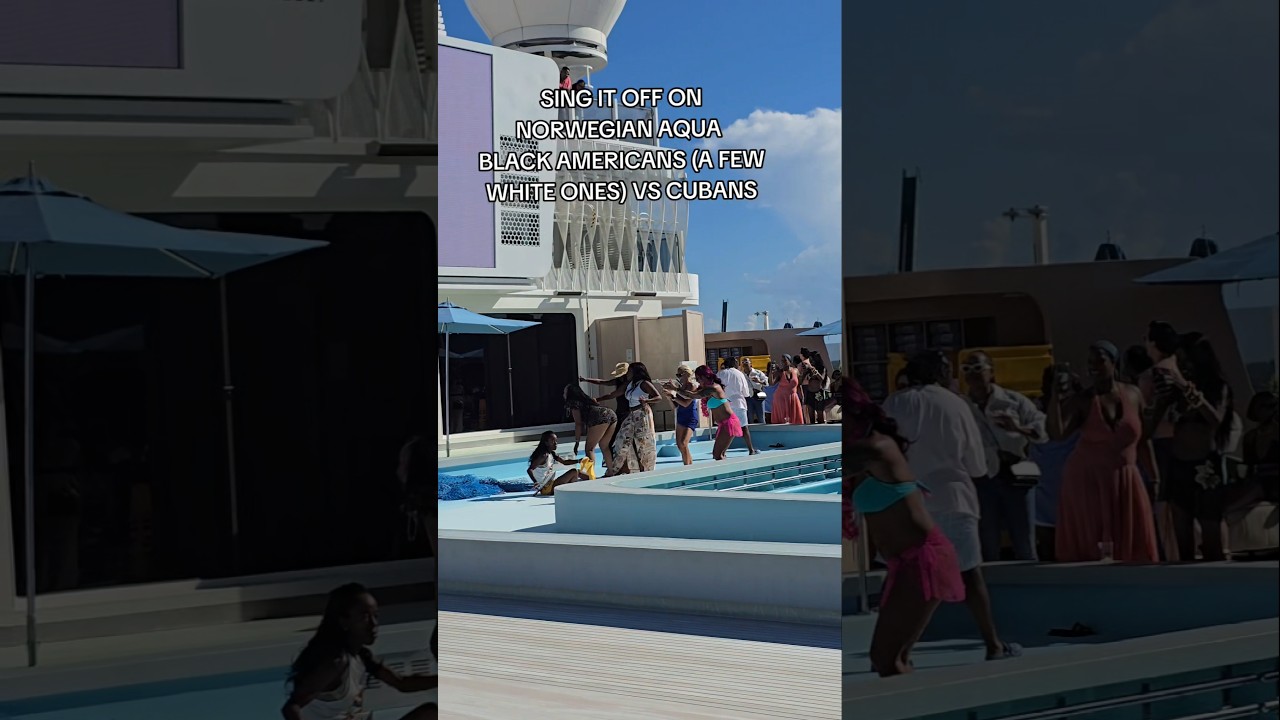 NORWEGIAN CRUISE LINE REALLY HAD BLACK AMERICANS VS CUBANS IN THIS GAME #MrBucketlist