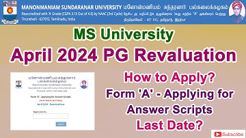 PG Revaluation | Form 