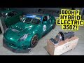 Worlds First 600HP ALL MOTOR 350Z HYBRID Conversion (+200HP Electric Motor)