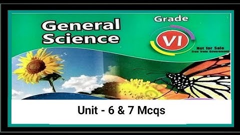 General Science Mcqs | Test Preparation Series: Class 6th | Chapter - 6 & 7 #EduTopia