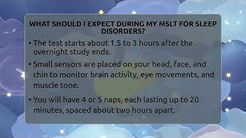 What Should I Expect During My MSLT For Sleep Disorders? - Sleep Apnea Support Network