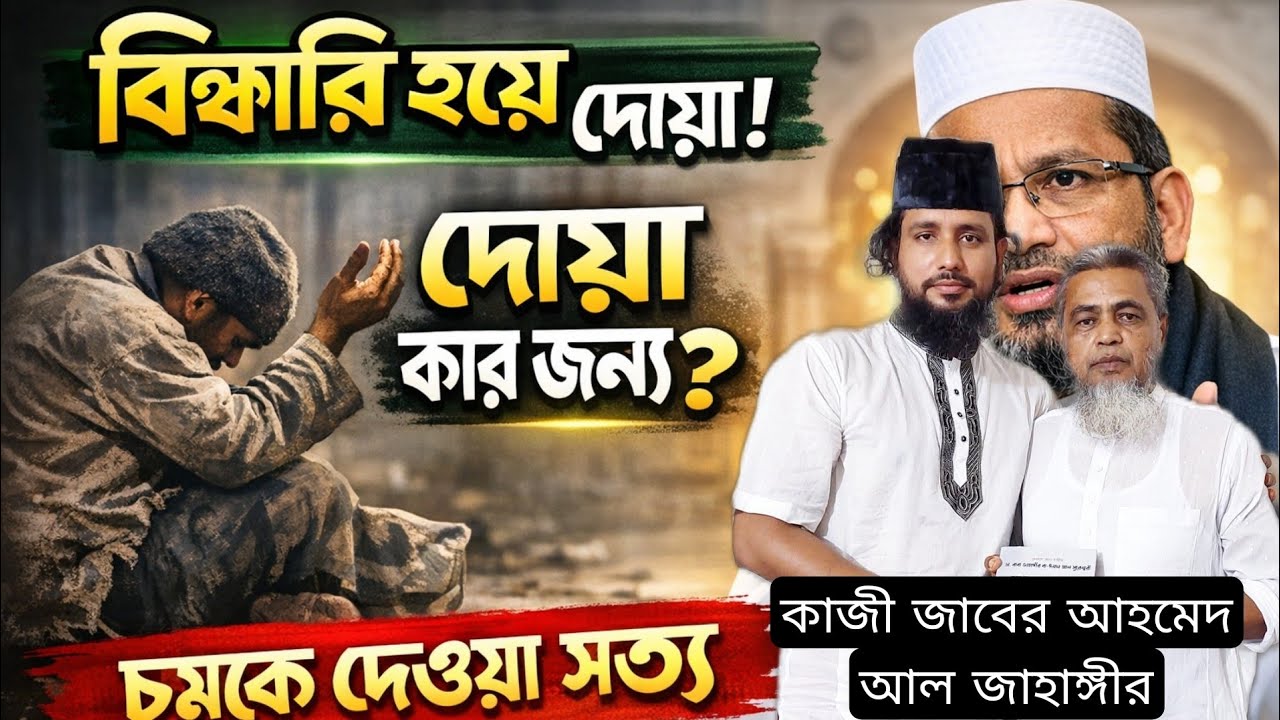 ভিখারি হয়ে কিভাবে দোয়া করে? দোয়া কার জন্য করবেন? | কাজী জাবের আহমেদ আল জাহাঙ্গীর