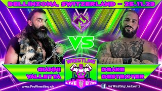 Gianni Valletta vs Drake Destroyer - Wrestling Live Bellinzona - 25.11.2023